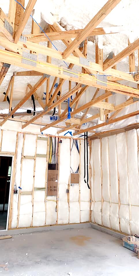 Wall & Ceiling Spray Foam — Central Florida New Build